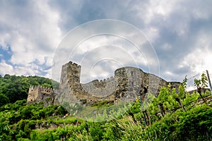 Medival castle ruins in Europe