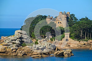 Medival castle on seaside