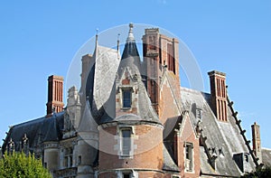 Medival castle towers photo
