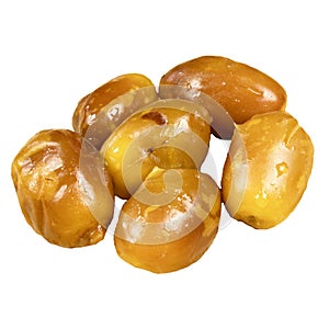 Medjool dates Isolated with white
