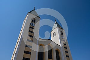 Medjugorje Bosnia and Herzegovina. The parish church of St. James