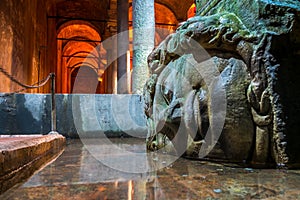 Medusa, Basilica cistern Istanbul photo