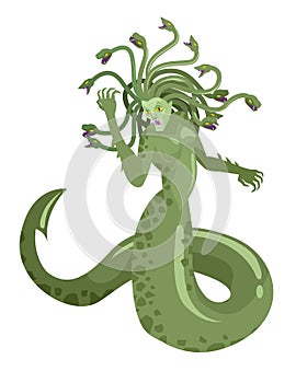 Medusa gorgon mythological greek roman snake woman monster photo