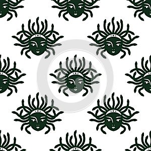 Medusa Gorgona pattern photo