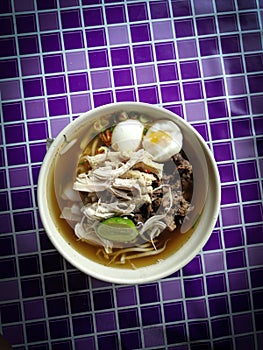 Mee celup is a traditional dish and only in Kelantan. Malaysia. photo