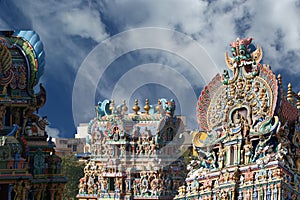 Meenakshi hindu temple in Madurai