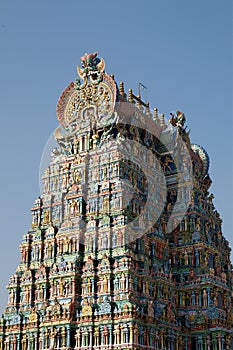 Meenakshi hindu temple in Madurai