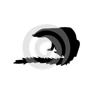Meerkat black silhouette