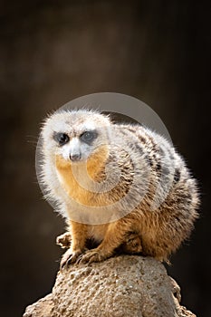 Meerkat on morning guard duty