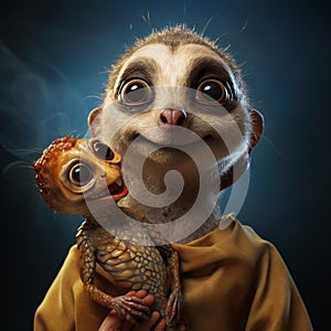 Meerkat: A Realistic Fantasy Artwork With Expressive Facial Animation