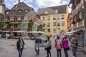 Meersburg, a town in the southwestern German state of Baden-Wurttemberg. On the shore of Lake Constance Bodensee, itÃ¢â¬â¢s