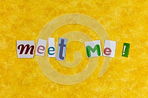 Meet me arrange business meeting gathering together join photo