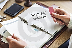 Meet Your Deadlines Appointment Events Concept photo