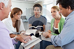 Meeting Of Bible Study Group