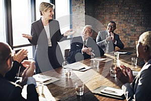 Meeting Corporate Success Brainstorming Teamwork Concept