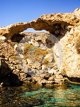 Meeting point of lovers between stones