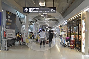 The meeting point of two worlds of Suvarnabhumi Airport