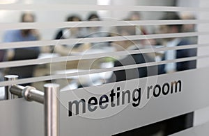 Meeting room in use