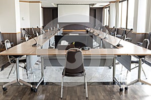 Meeting room and whitescreen background