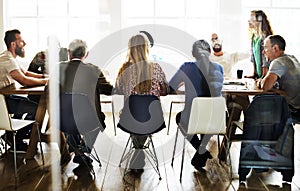 Meeting Table Networking Sharing Concept