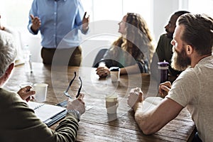 Meeting Table Networking Sharing Concept