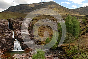 Meeting of Three Waters Waterfall in Glencoe