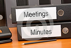 Meetings and Minutes Binders photo