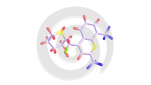 Mefloquine molecule rotating video Full HD