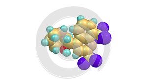 Mefloquine molecule rotating video Full HD