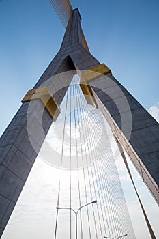 Mega bridge in Bangkok(Rama 8 Bridge)