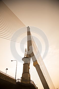 Mega bridge in Bangkok (Rama 8 Bridge)