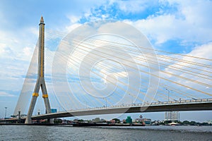 Mega bridge in Bangkok,Thailand (Rama 8 Bridge)