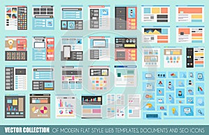 Mega Collection of Flat Style Website templates