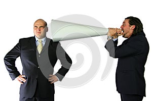 Mega communication yelling