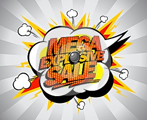 Mega explosive sale banner.