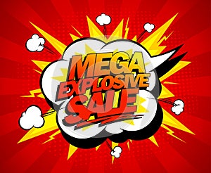 Mega explosive sale design. photo