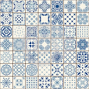 Mega Gorgeous seamless patchwork pattern from colorful Moroccan tiles, ornaments. Can be used for wallpaper, fills, web page