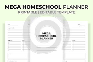 Mega Homeschool Planner KDP Interior