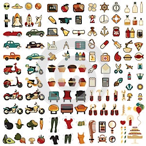 Mega icon set 124 hundred espeac