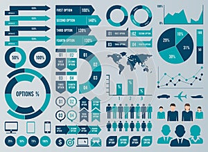 Mega Pack and Set Infographic Elements