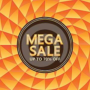 Mega Sale circle ray template