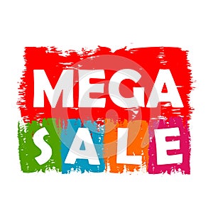 Mega sale drawn label