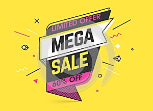 Mega sale limited offer banner