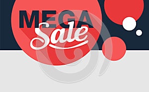 Mega Sale message in top of mailing header