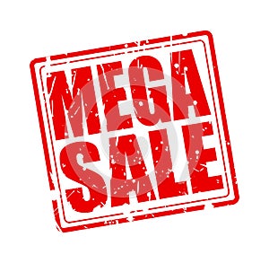 Mega sale red stamp text