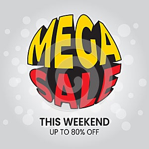 Mega sale. special offer big sale special offer Vector illustration