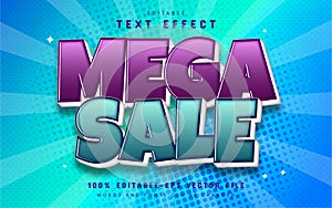 Mega sale text effect editable