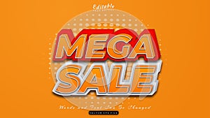 Mega sale text effect