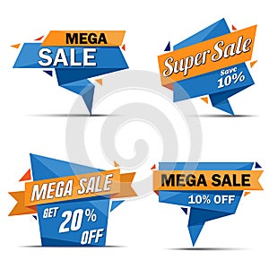 Mega Sale Vector Web Banner Backgriund Design