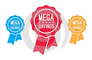 Mega Savings Ribbons